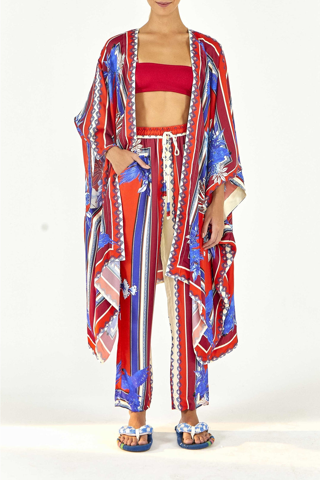 Pantalon Macaw Scarf - Rouge