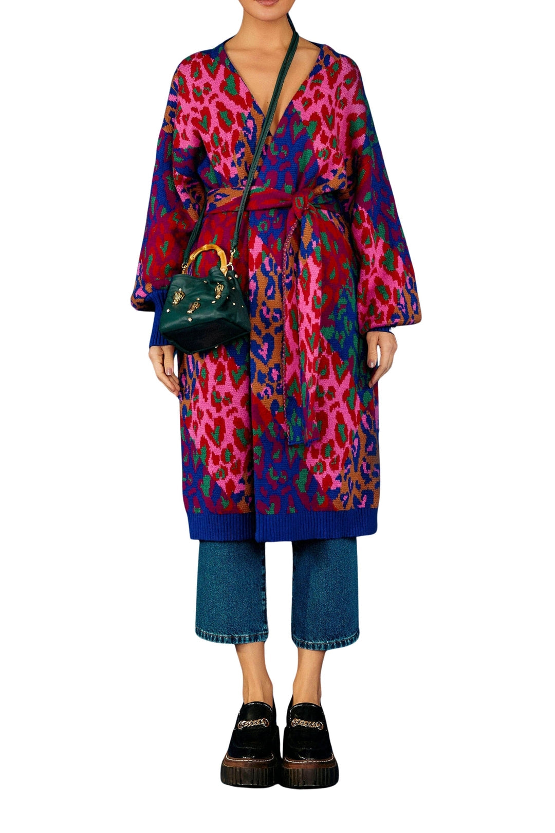 Cardigan Forest Léopard Pop - Multicolore