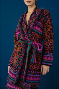 Cardigan Ainika ceinturé - Multicolor