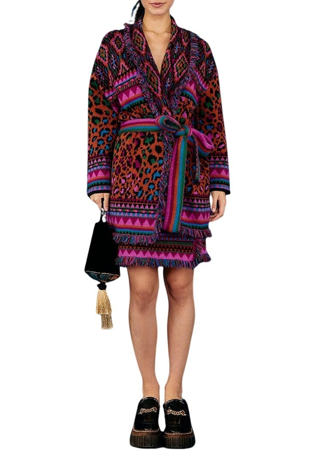 Cardigan Ainika ceinturé - Multicolor