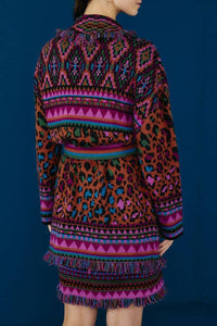 Cardigan Ainika ceinturé - Multicolor