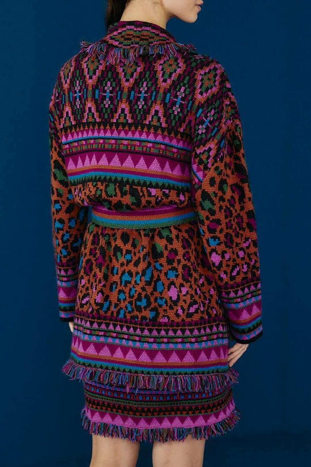 Cardigan Ainika ceinturé - Multicolor