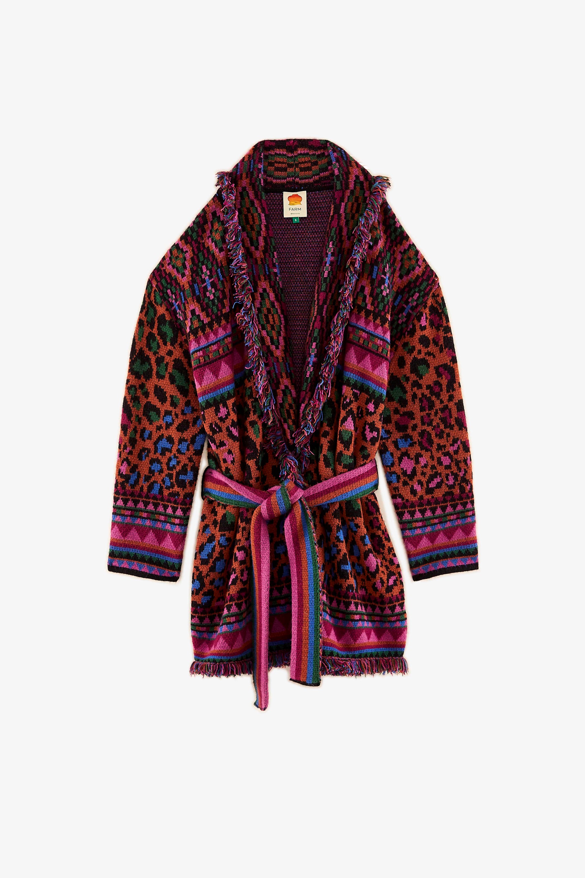 Cardigan Ainika ceinturé - Multicolor