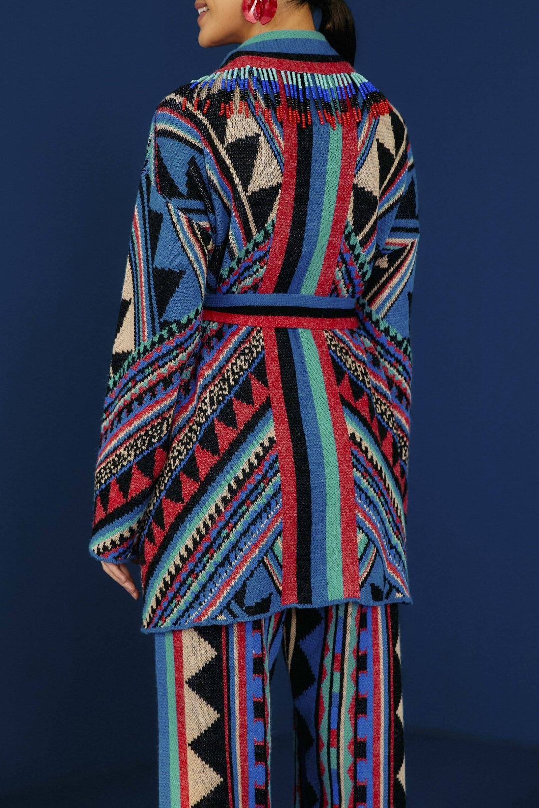 Cardigan Julie ceinturé - Multicolore