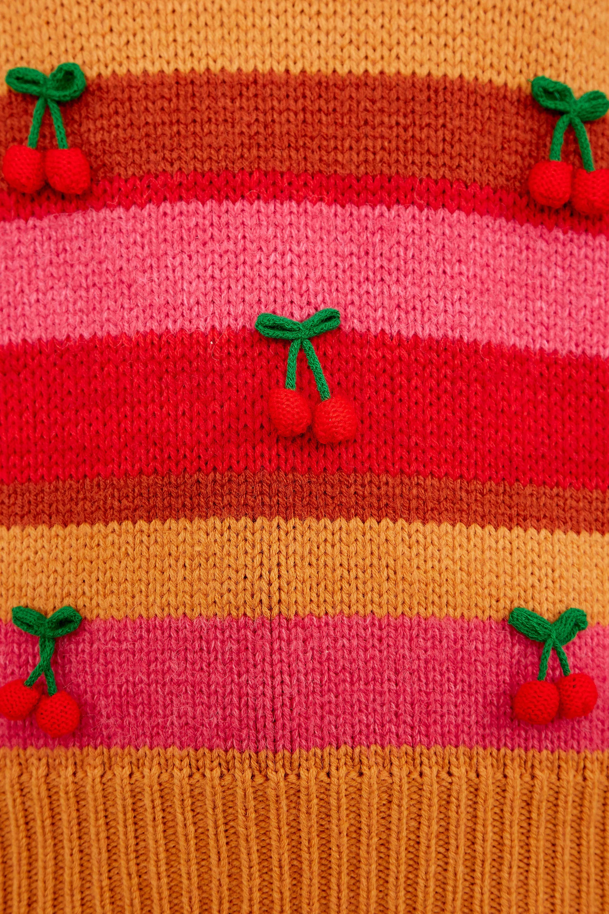 Pull Cerise en crochet - Multicolore