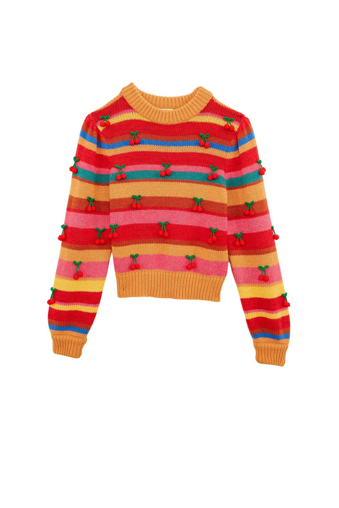 Pull Cerise en crochet - Multicolore
