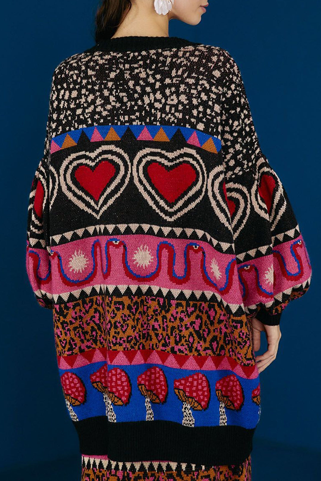 Cardigan Ainika à éléments graphiques - Multicolore
