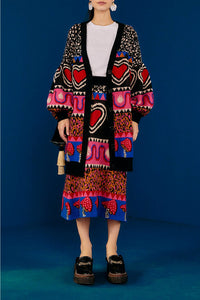 Cardigan Ainika à éléments graphiques - Multicolore