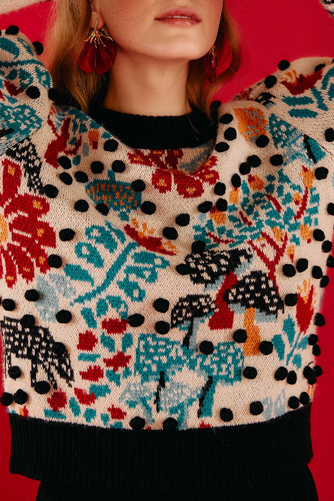 Pull Mushroom Forest - Multicolore