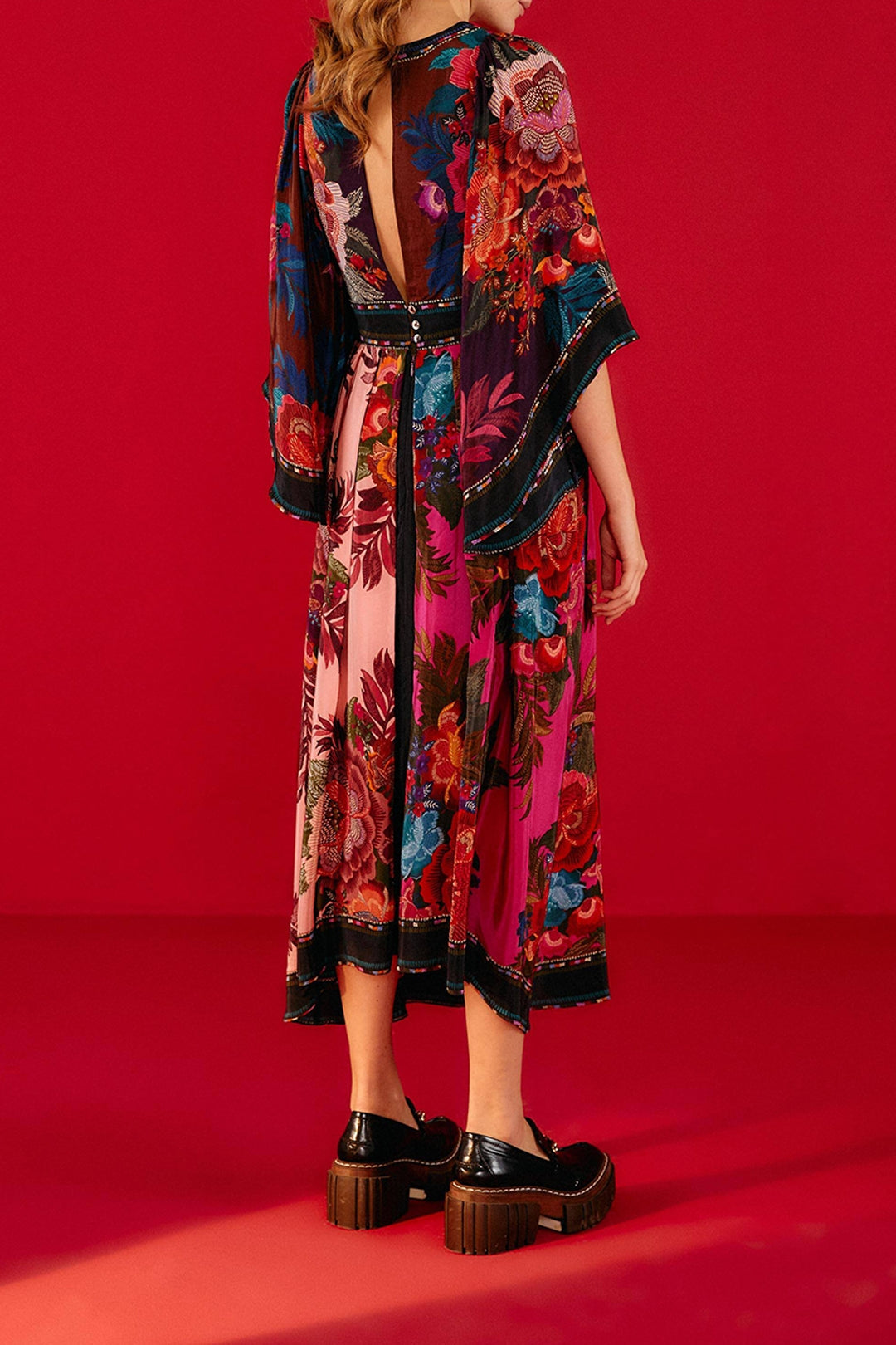 Robe longue Flower Scarves - Multicolore