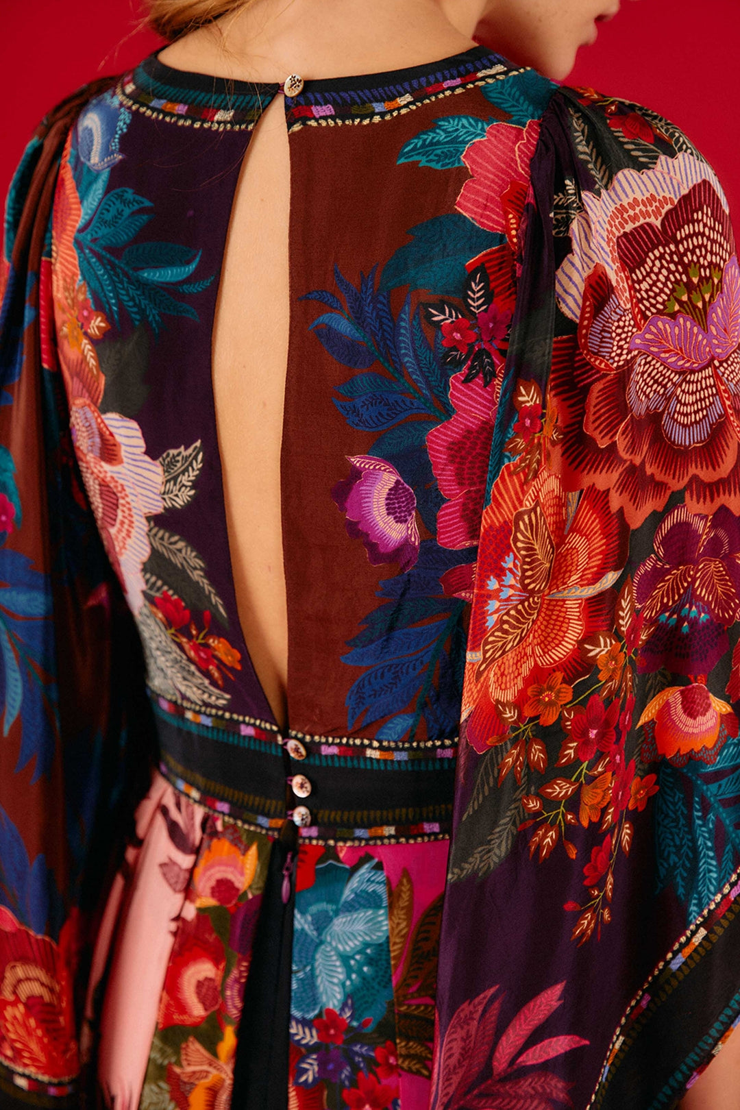 Robe longue Flower Scarves - Multicolore