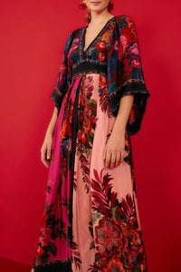 Robe longue Flower Scarves - Multicolore