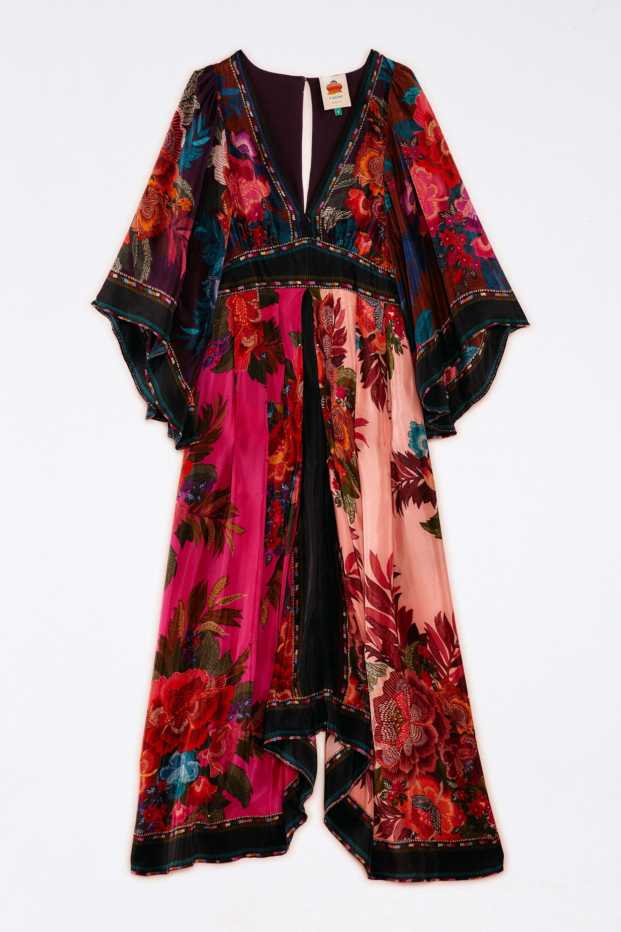 Robe longue Flower Scarves - Multicolore