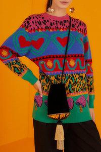 Pull Ainika à éléments graphiques - Multicolore