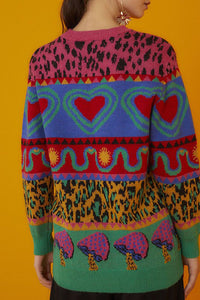 Pull Ainika à éléments graphiques - Multicolore