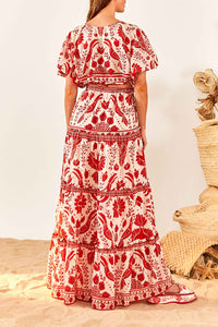 Top Jungle Flow en coton - Multicolore