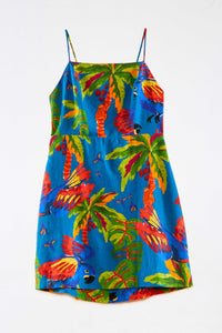 Robe courte Sunny Day en lin - Multicolore