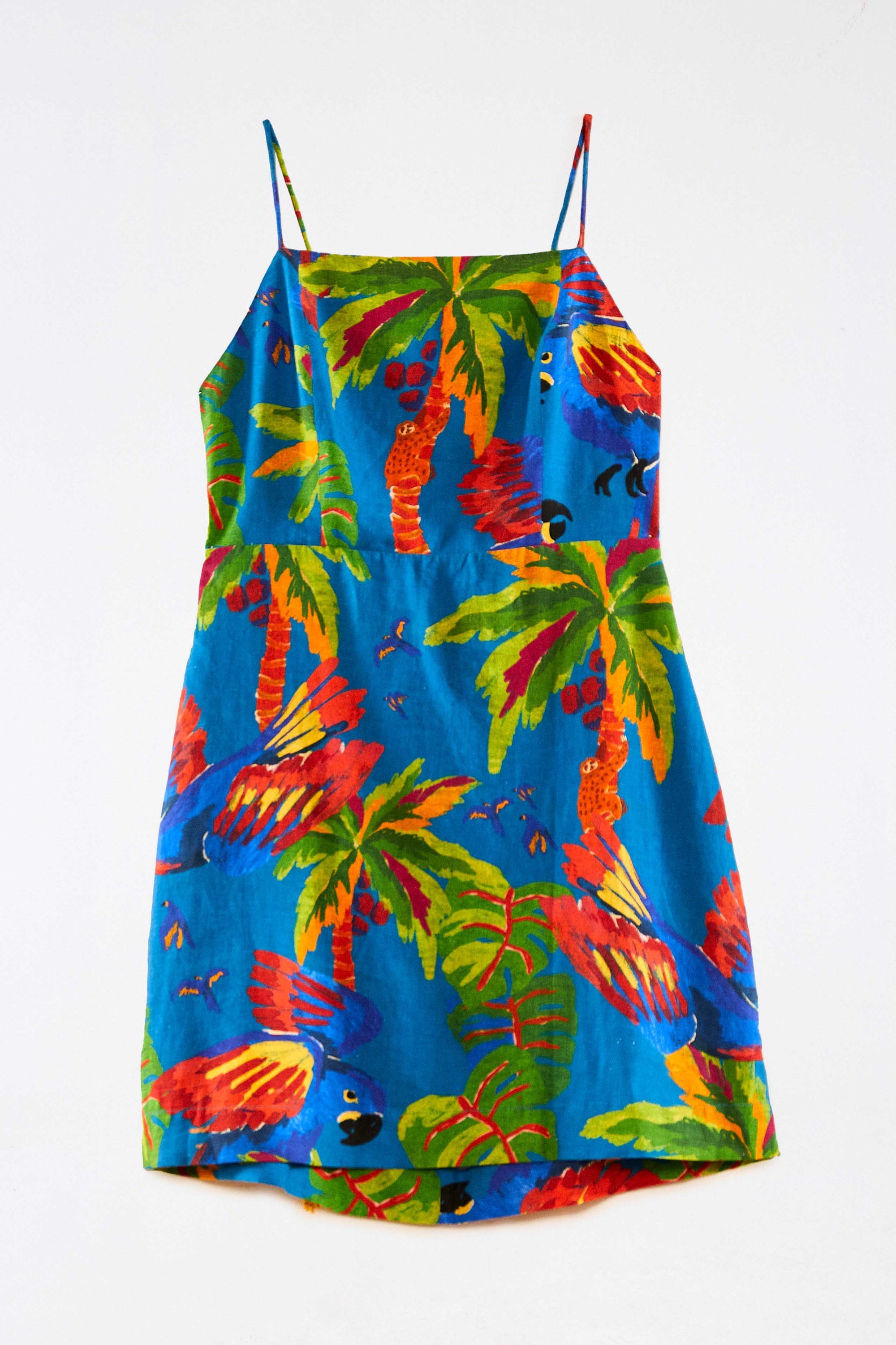 Robe courte Sunny Day en lin - Multicolore