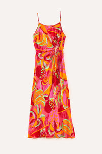 Robe midi Fruit Brush Cutout - Multicolore