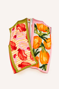 Blouse Fruits Scarves - Multicolore