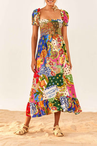 Robe longue Sunny Mix - Multicolore