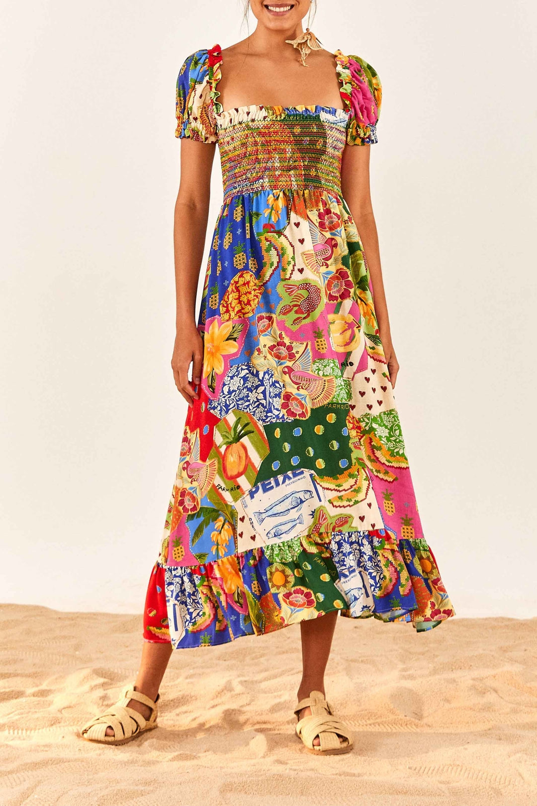Robe longue Sunny Mix - Multicolore