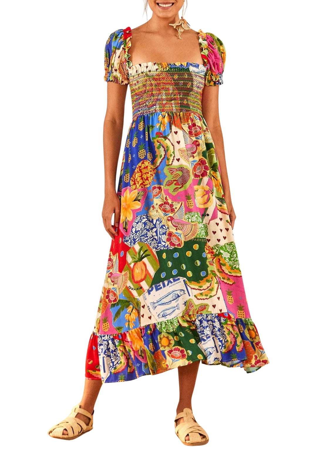 Robe longue Sunny Mix - Multicolore
