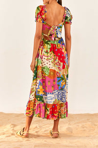 Robe longue Sunny Mix - Multicolore