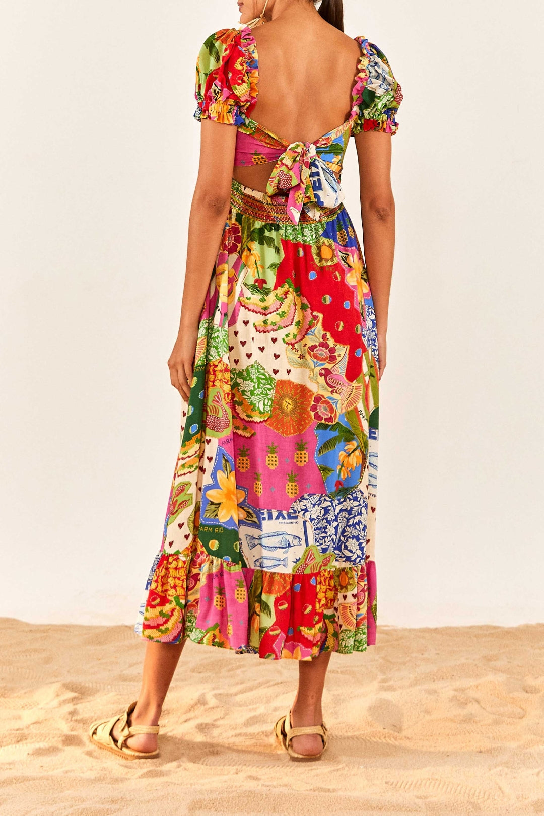 Robe longue Sunny Mix - Multicolore