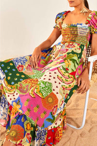 Robe longue Sunny Mix - Multicolore