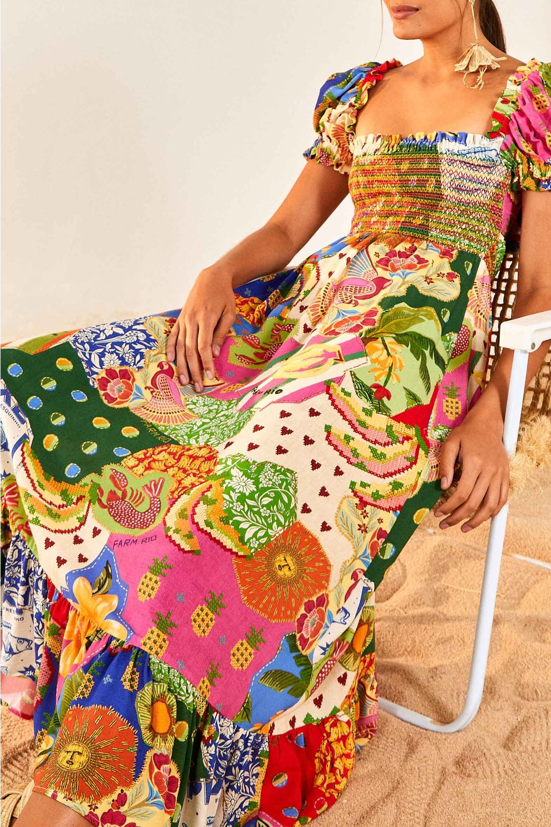Robe longue Sunny Mix - Multicolore