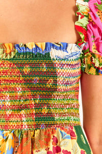 Robe longue Sunny Mix - Multicolore