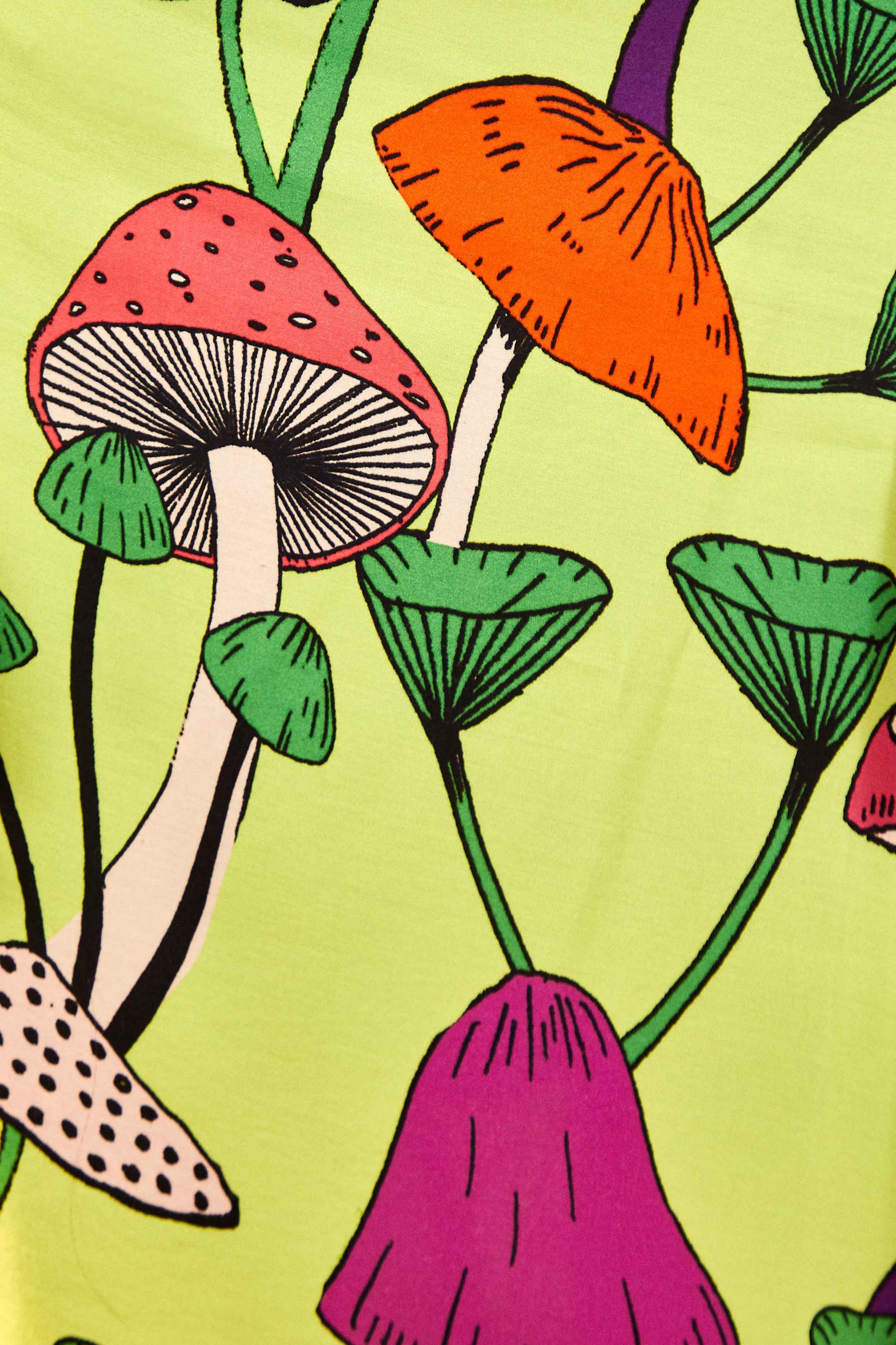 Jupe midi Champignons - Multicolore