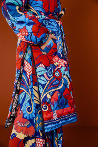 Doudoune réversible à motif floral graphique - Multicolore