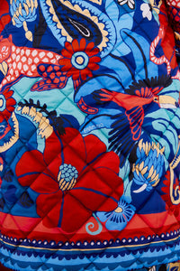 Doudoune réversible à motif floral graphique - Multicolore