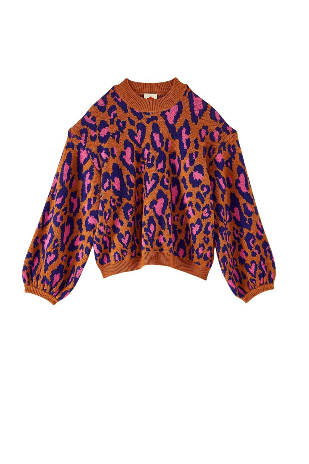 Pull Léopard pop - Marron