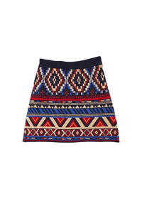 Jupe courte Ainika Tapestry - Bleu
