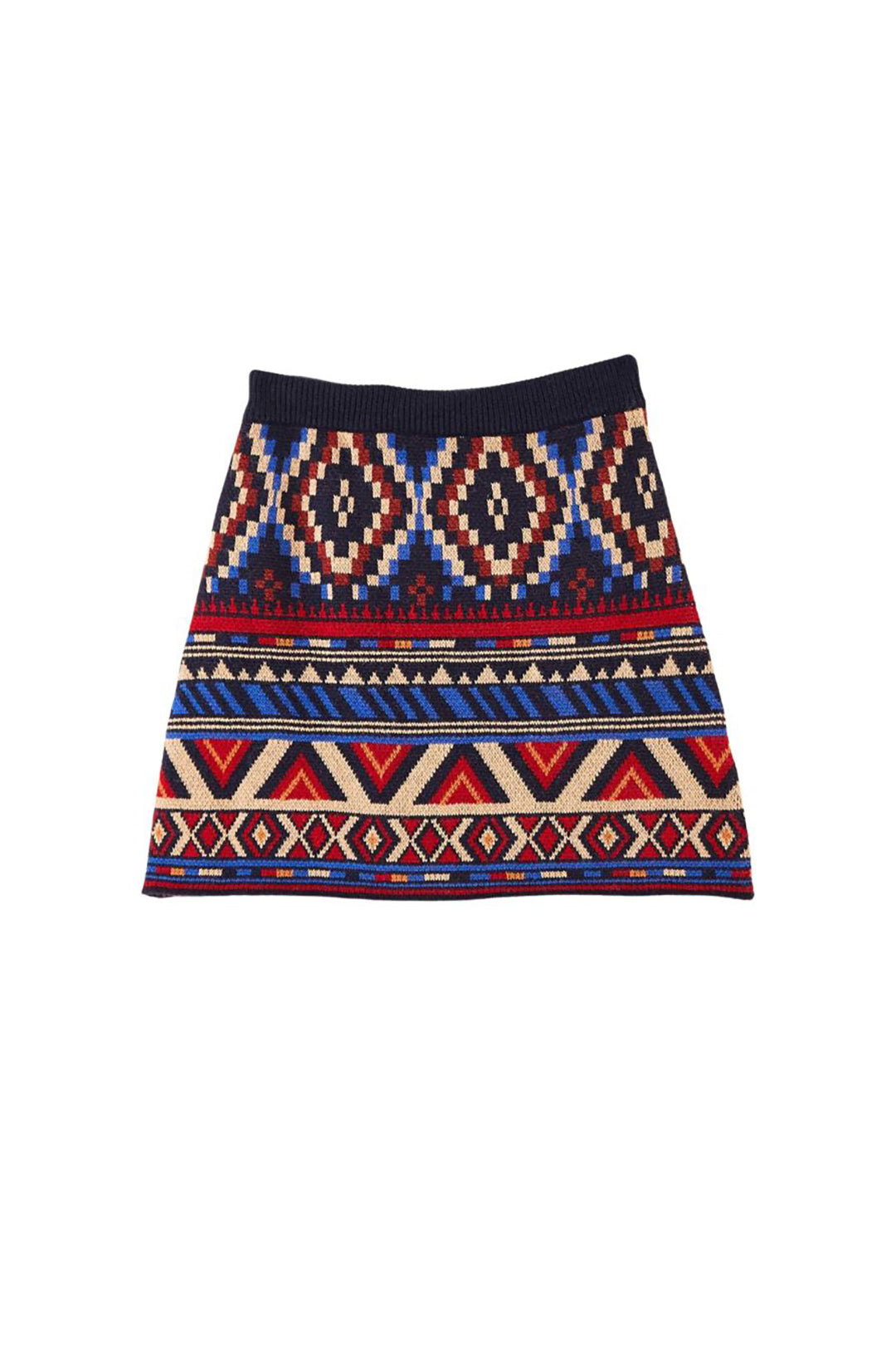 Jupe courte Ainika Tapestry - Bleu