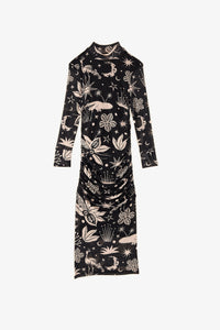 Robe longue Cerrado Sky en tulle - Noir