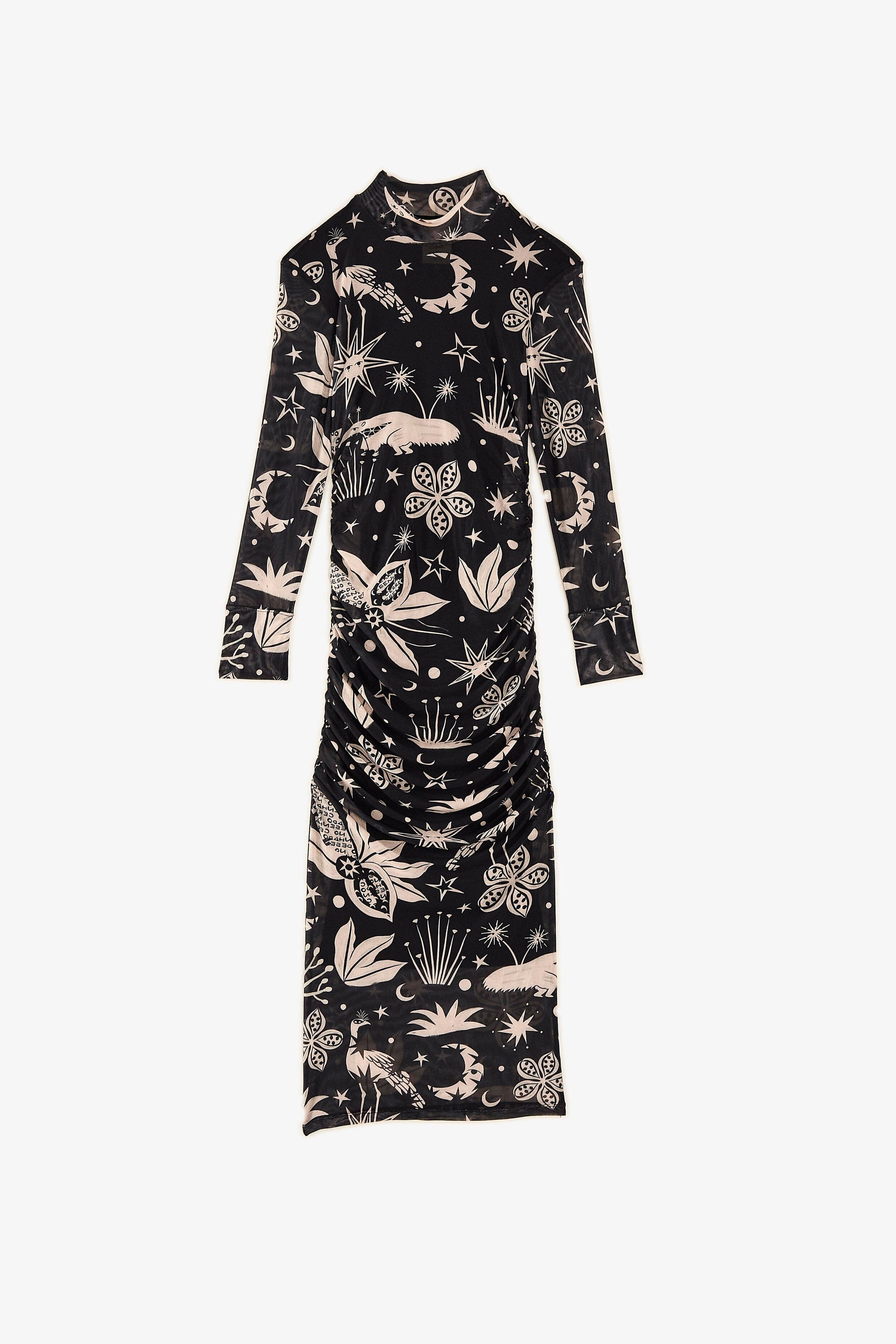 Robe longue Cerrado Sky en tulle - Noir