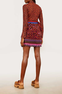 Blouse Leopard Pop en tulle - Marron