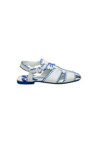 Sandales à motif palmier - Bleu