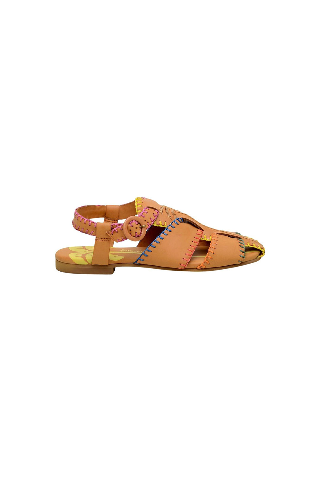 Sandales à motif palmier - Orange