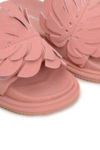 Mules Monstera à empiècement - Rose