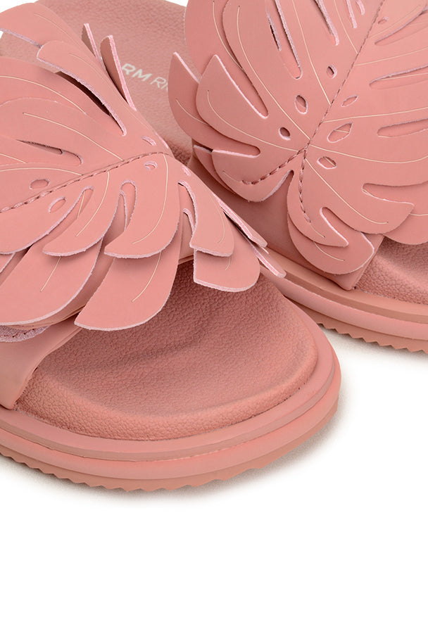 Mules Monstera à empiècement - Rose