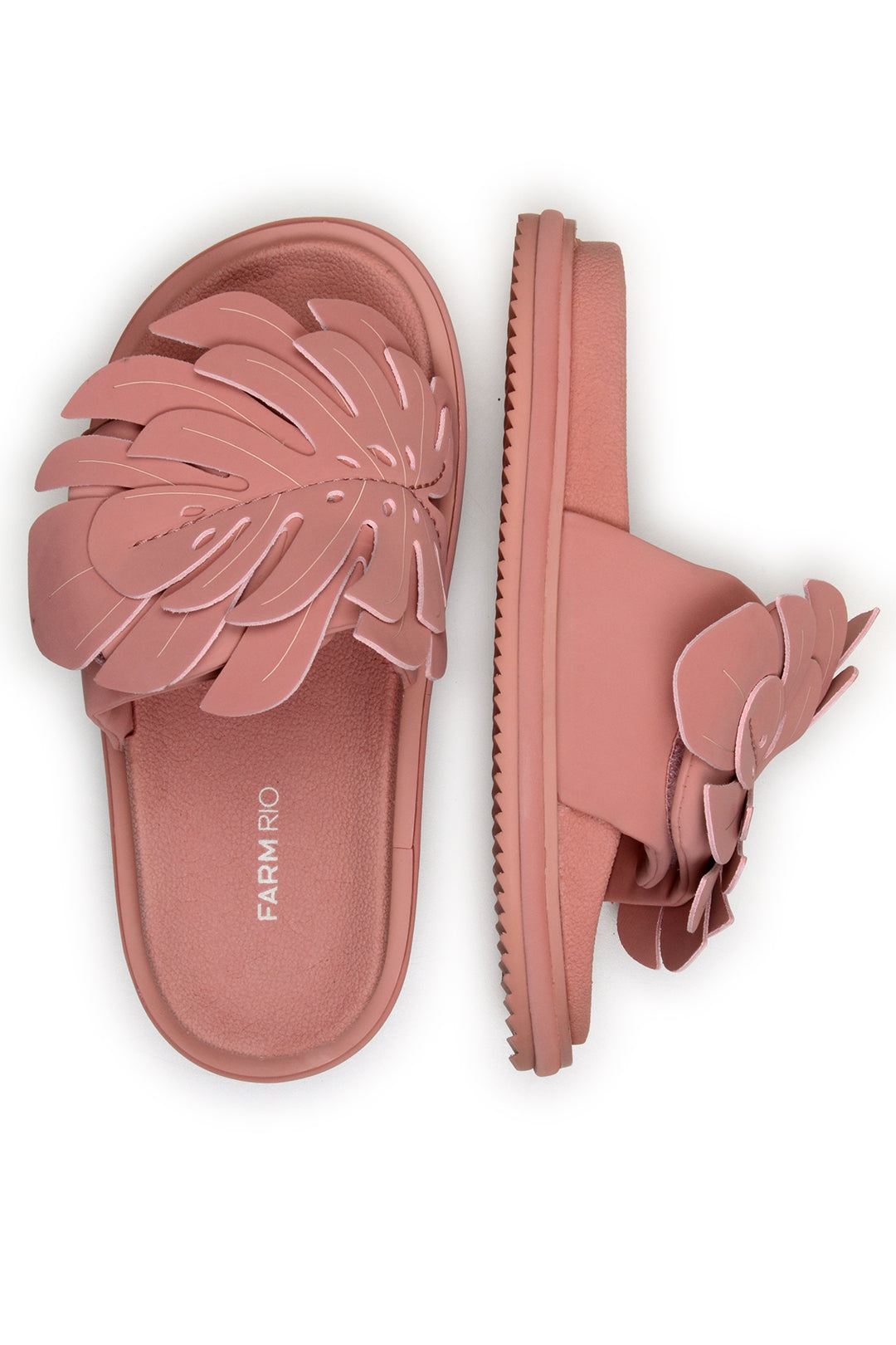 Mules Monstera à empiècement - Rose