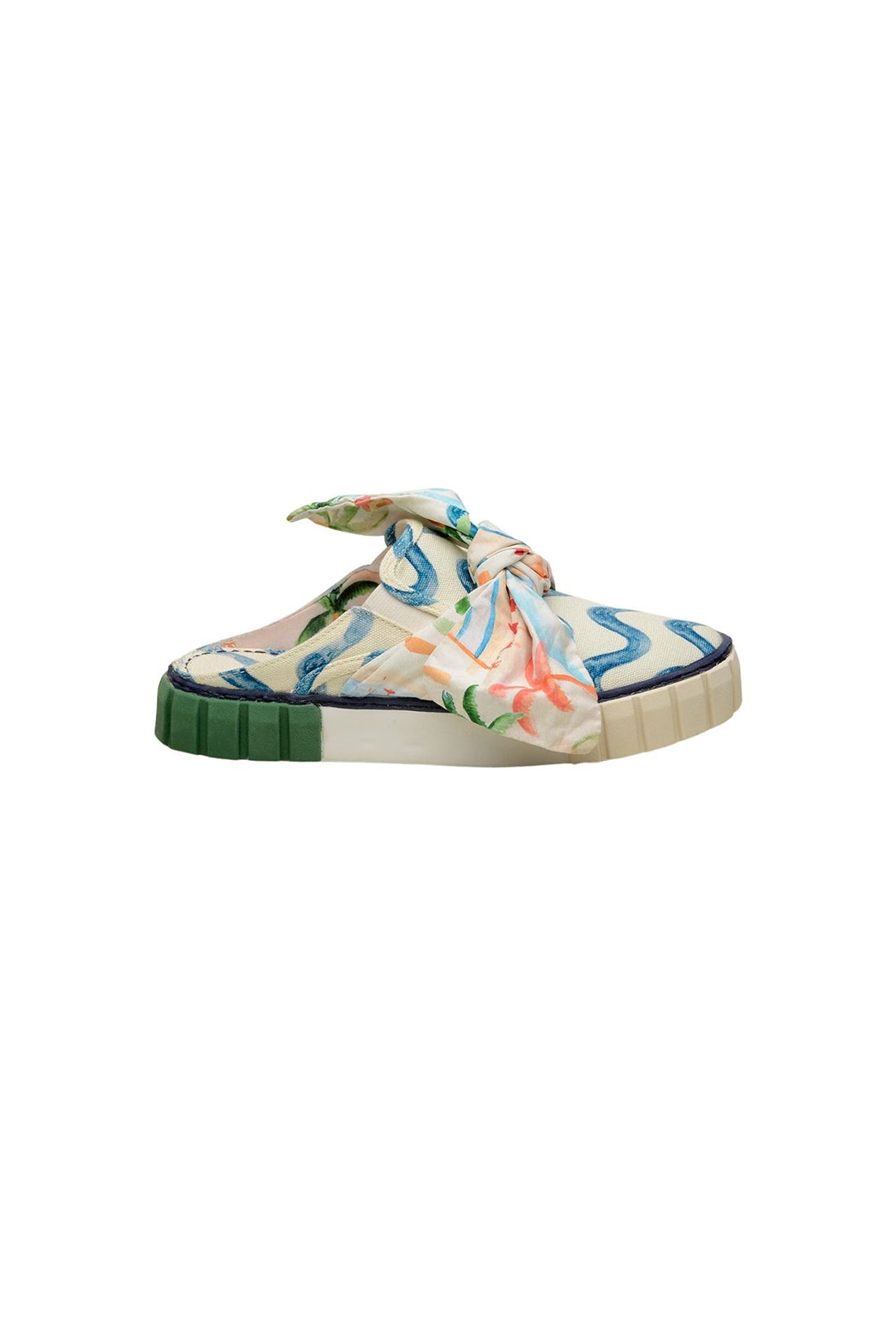 Baskets mules Copacabana avec nœud en coton - Bleu