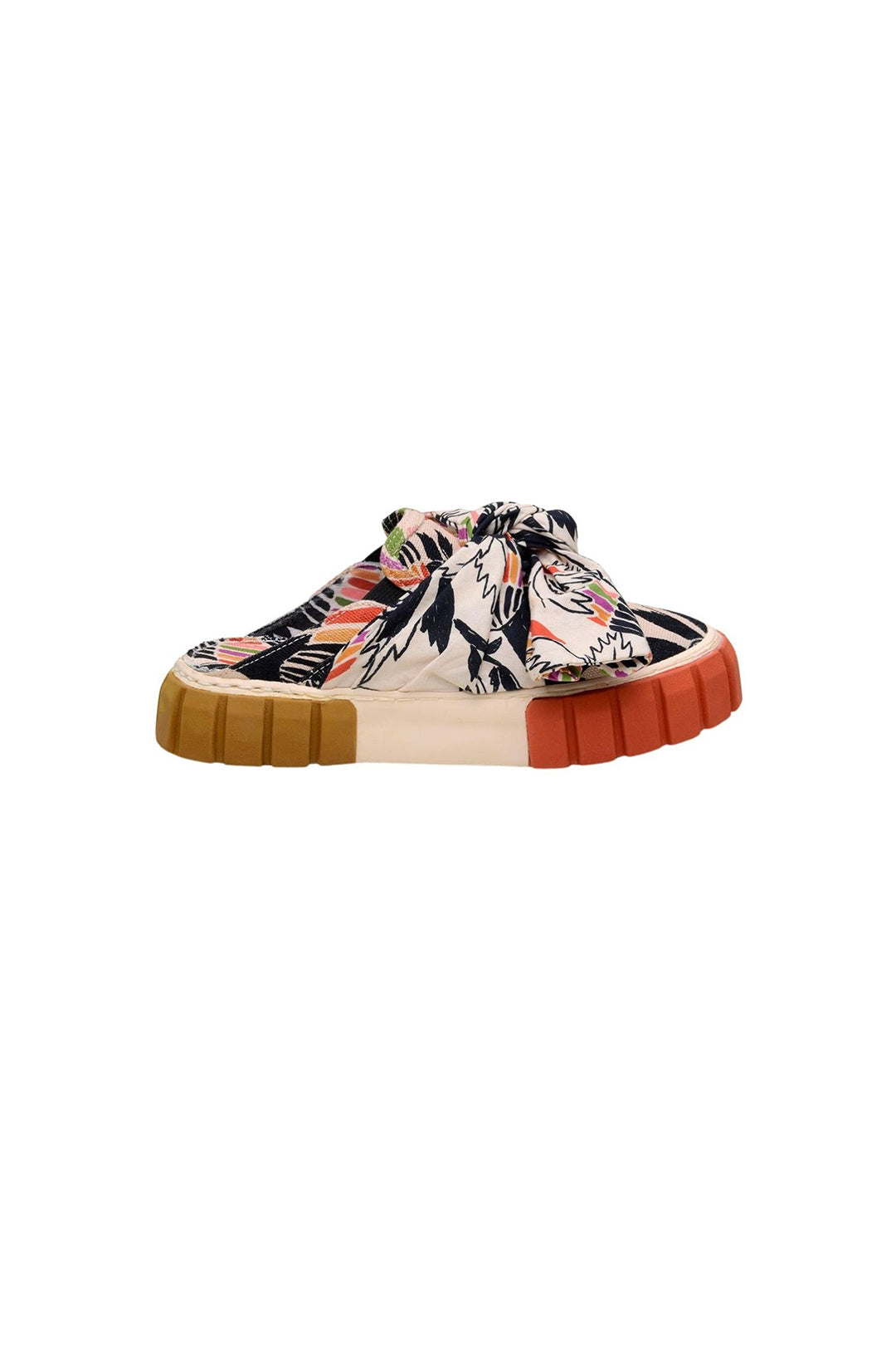 Baskets mules Birds avec nœud en coton - Multicolore