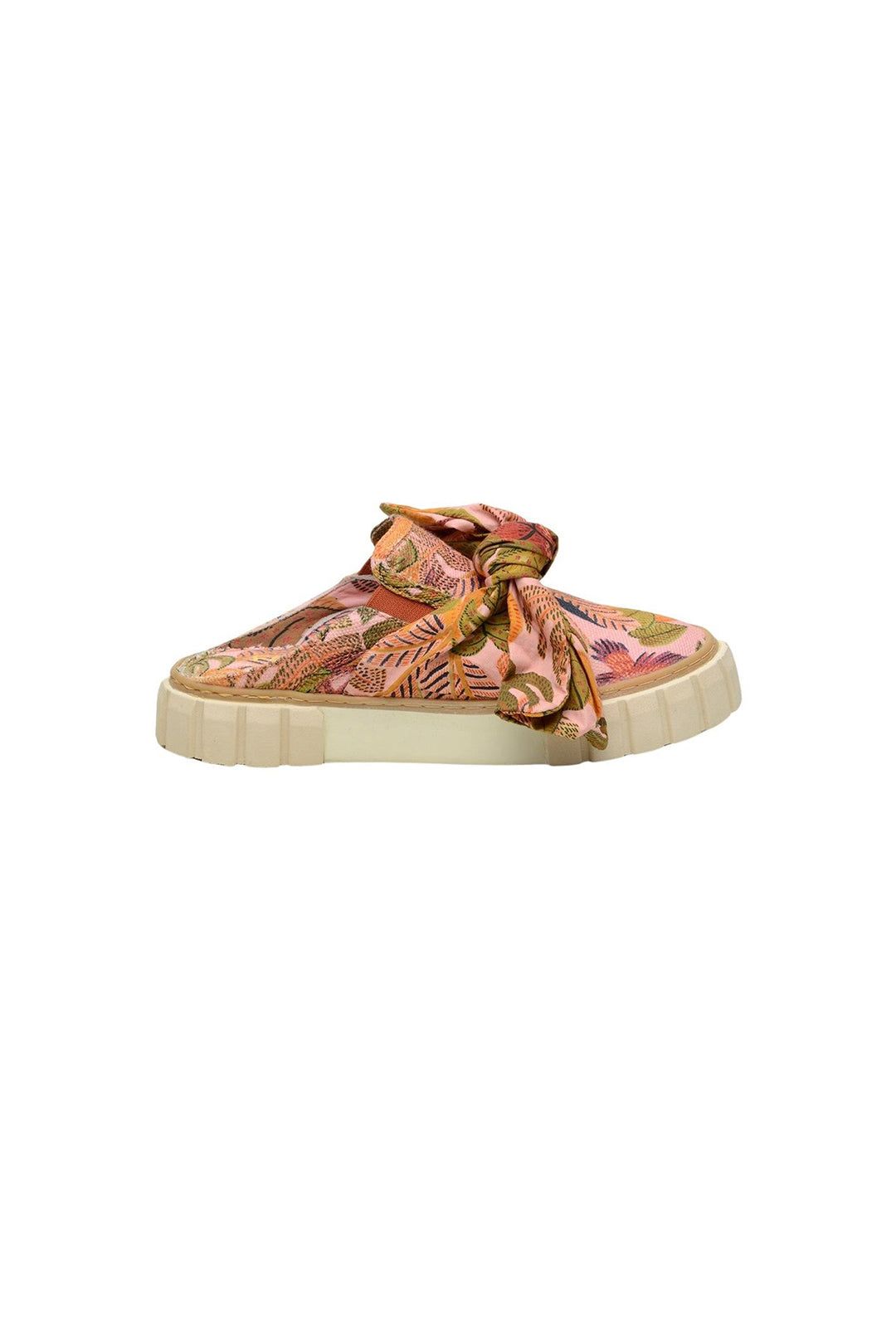 Baskets mules Summer Dream avec nœud en coton - Rose