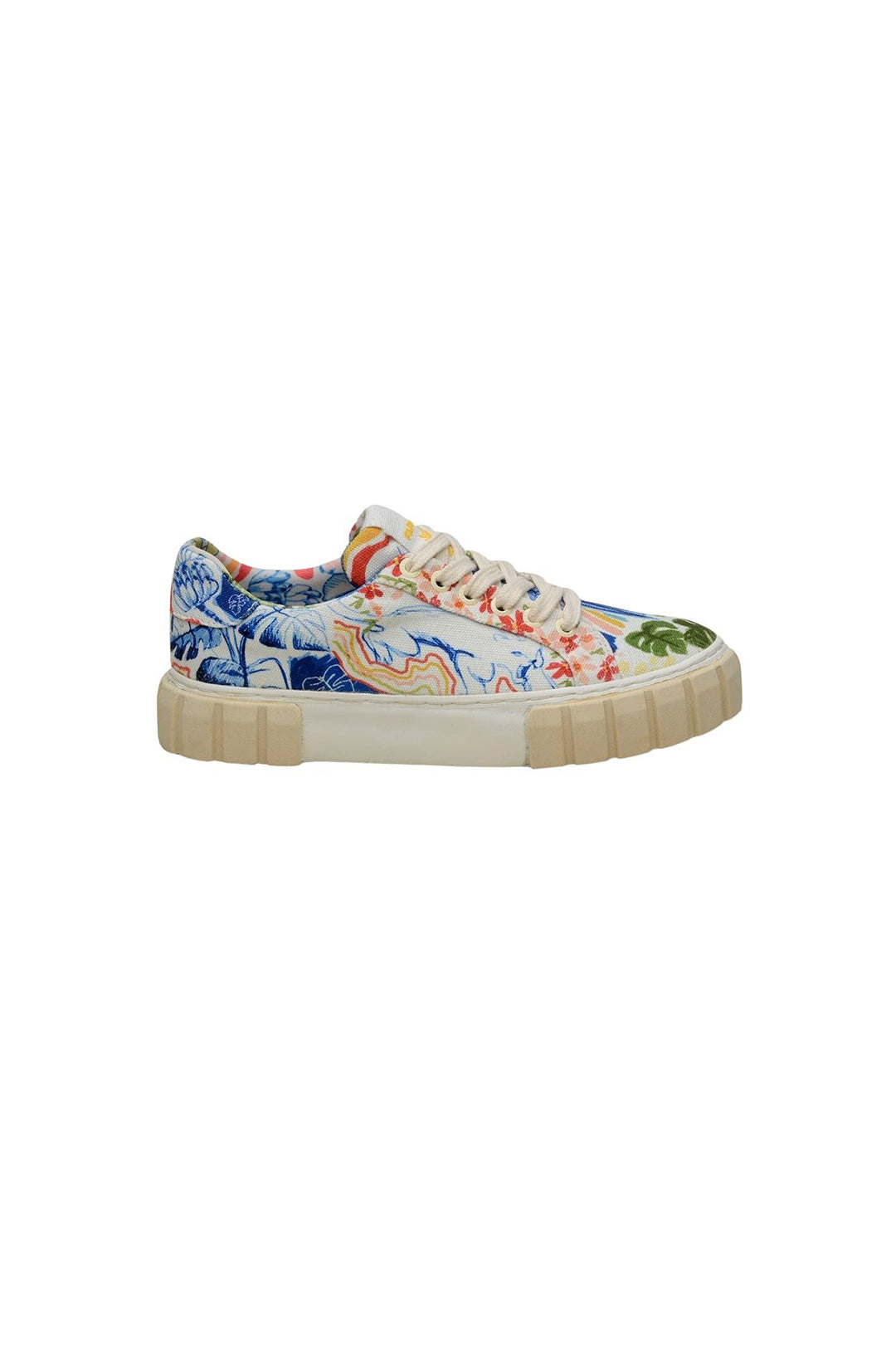Baskets mules Copacabana à plateforme en coton - Multicolore